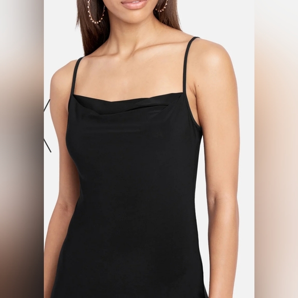 BeBe brand Cowl neck Spaghetti strap cocktail dress - Picture 4 of 11